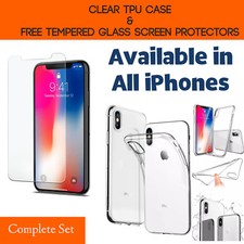 CLEAR TPU GEL CASE TEMPERED