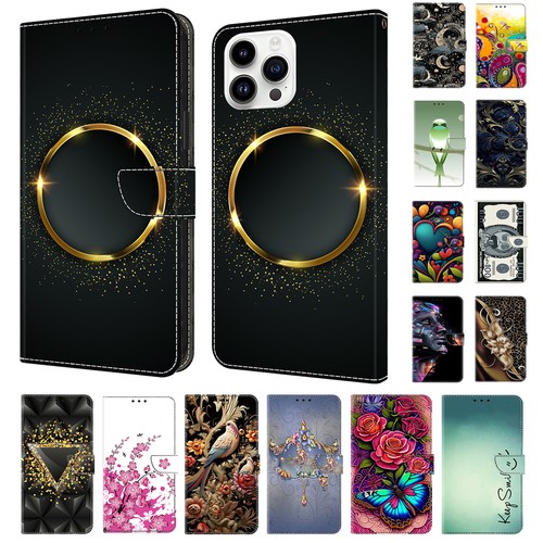 Flip leather wallet phone - wallet, case
